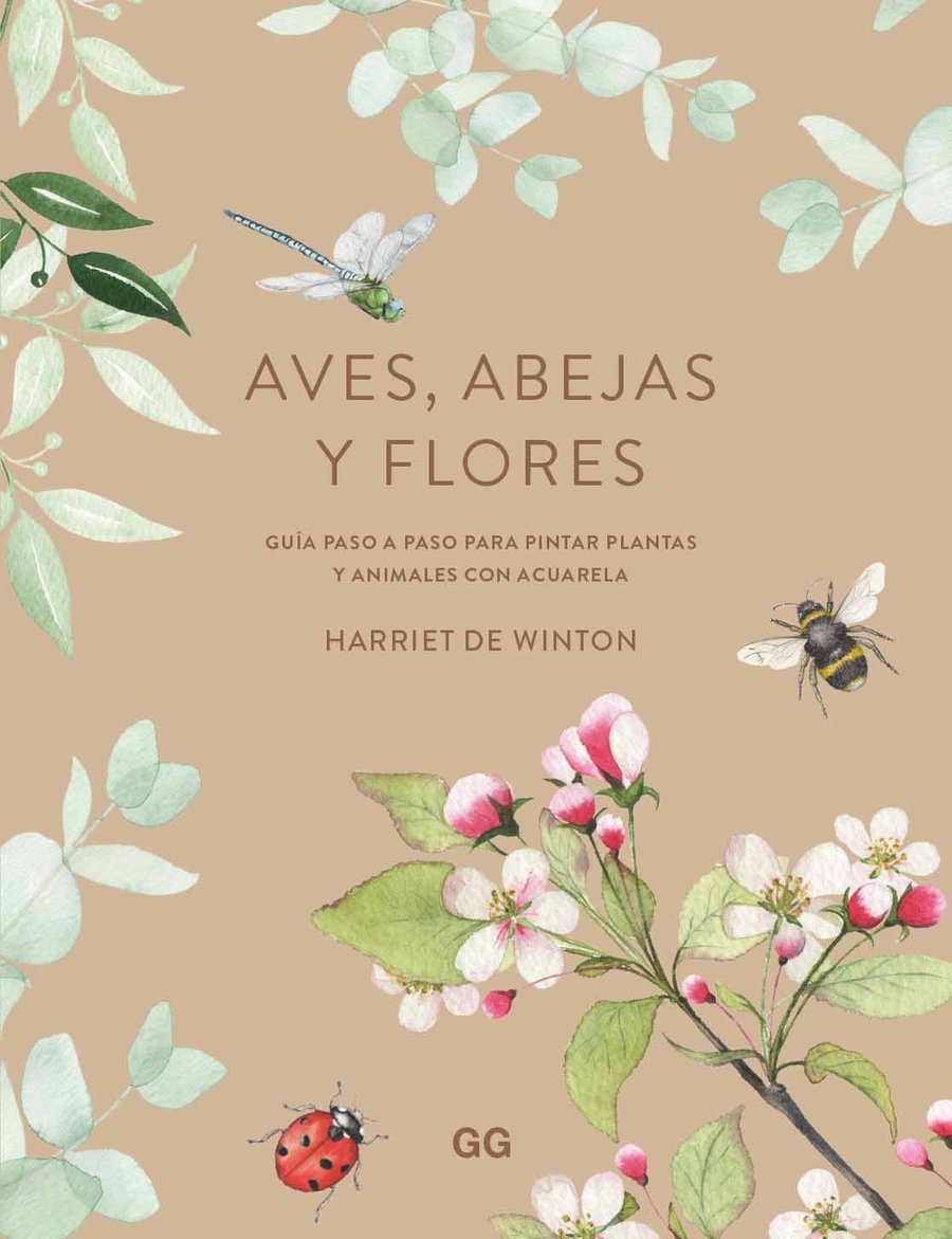Image of Aves, abejas y flores Guía paso a paso para pintar plantas y animales con acuarela