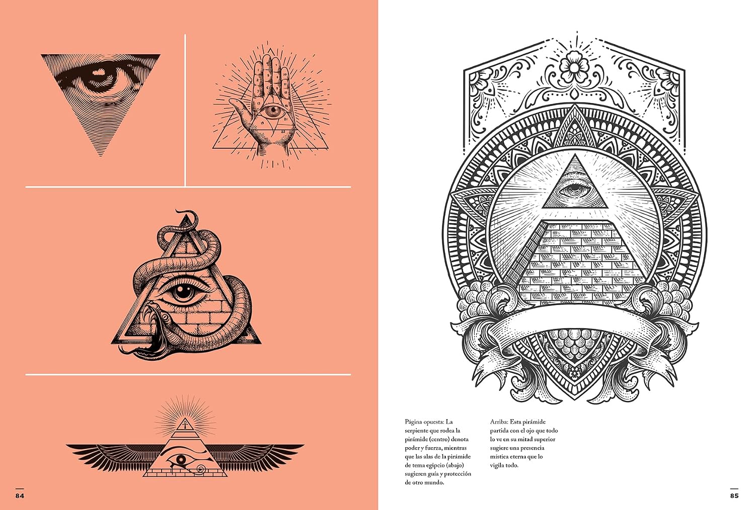 Image of Tatuaje de símbolos espirituales