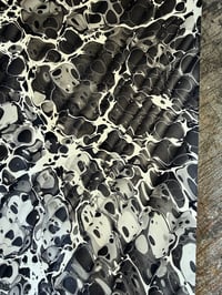 Image 5 of One-of-a-kind hand marbled paper  - 'Gothica'