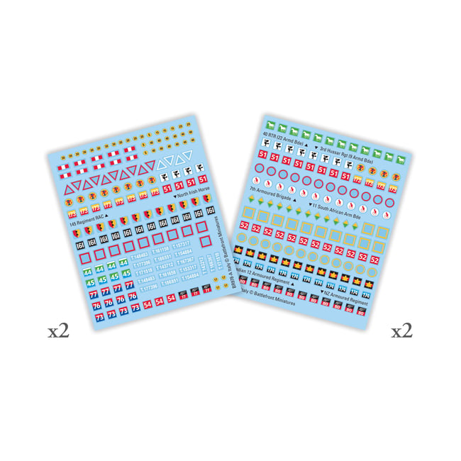 British Late War (Italy) Decal Set (BR948)