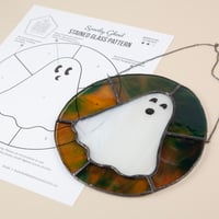 Image 1 of Ghost Suncatcher Stained Glass Class - All Inclusive - 2 x 3hr sessions