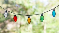 Image 2 of Christmas Lightbulb Ornaments Stained Glass Class - Intro Workshop - 3hr Class 
