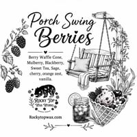 Porch Swing Berries- a Rockytop Wax Works exclusive custom houseblend fragrance 