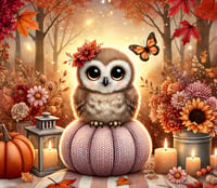 Image 1 of Autumn baby owl