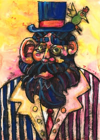 Image 1 of Gentleman with Hat & Bird No. 1