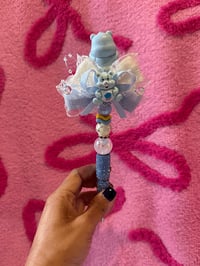 Image 2 of Blue Carebear Rhinestone Pen