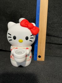 Image 8 of 5.75'' High Cat Silicone Bubbler - Pink/Red