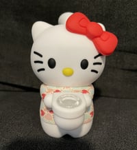 Image 1 of 5.75'' High Cat Silicone Bubbler - Pink/Red