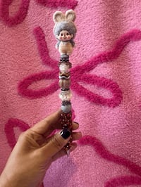 Flocked Monchichi Rhinestone Pen