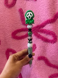 Green Ghostface Rhinestone Pen