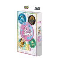 Image 1 of Chinese Pokemon Terastal Gathering Eeveelution Pin Badge Set