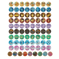 Image 3 of Chinese Pokemon Terastal Gathering Eeveelution Pin Badge Set