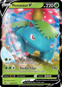 Venusaur V - SWSH100 - SWSH: Sword & Shield Promo Cards - Near Mint