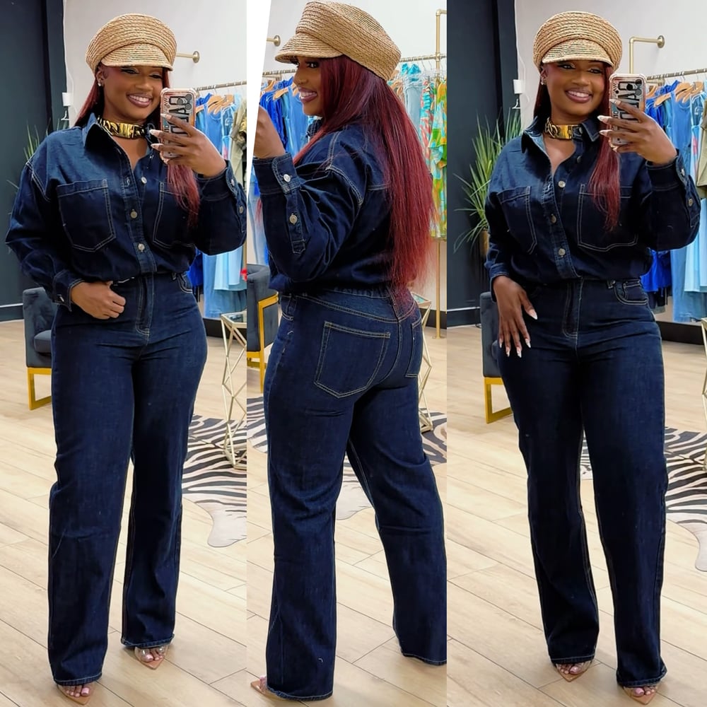 Image of DIANA DARK DENIM JUMPER 