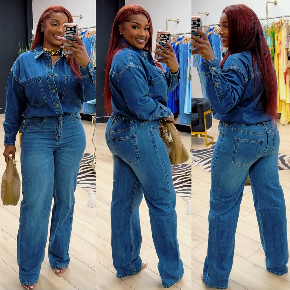 Image of DIANA LIGHT DENIM JUMPER