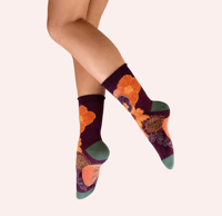 Beautiful Bouquet Bamboo Crew Socks