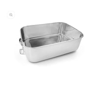 Image 4 of Stainless Steel Bento lunchbox with removable divider 1 or 2 compartments 