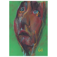 Image 1 of Recognition - Sketchbook Drawing in Soft Pastels and Charcoal  on Paper 