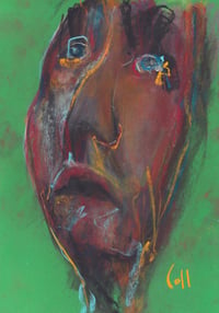 Image 2 of Recognition - Sketchbook Drawing in Soft Pastels and Charcoal  on Paper 
