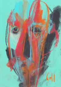 Image 2 of Accordion - Sketchbook Drawing in Soft Pastels on Paper 