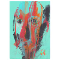 Image 1 of Accordion - Sketchbook Drawing in Soft Pastels on Paper 