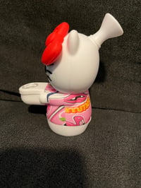 Image 12 of 5.75'' High Cat Silicone Bubbler - Pink/Red