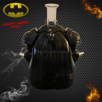 Image 5 of Dark Knight Glass Water-Pipe - 8"