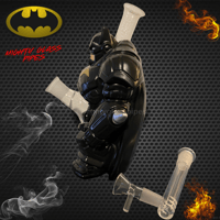 Image 7 of Dark Knight Glass Water-Pipe - 8"