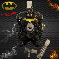 Image 1 of Dark Knight Glass Water-Pipe - 8"