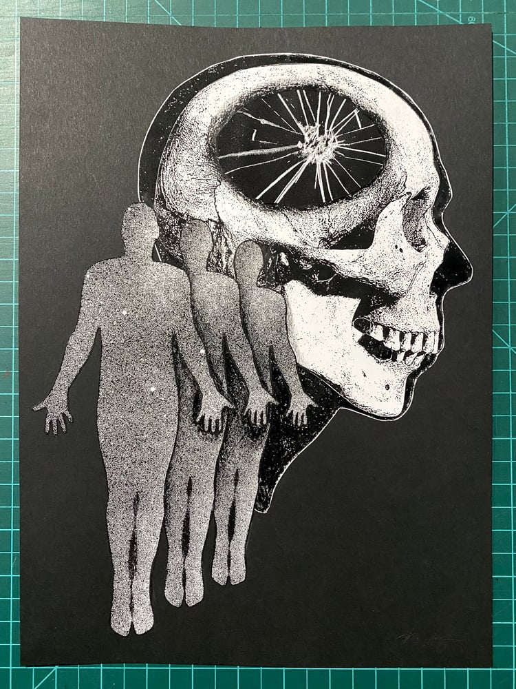 Image of 'echo chamber' original collage