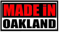Made in Oakland Red Sale Sign Design