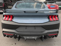 Image 3 of 2024–2026 Ford Mustang Rock Style Matte Black Rear Diffuser Lip – 4-Piece Set