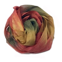 Image 5 of 5YD ARBOR Hand Dyed Recycled Sari Silk Ribbon by Color Kissed Silk & Lazy Hound Designs