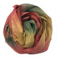 Image 1 of 5YD ARBOR Hand Dyed Recycled Sari Silk Ribbon by Color Kissed Silk & Lazy Hound Designs
