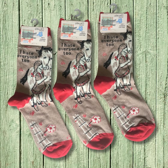 Image of I Hate Everyone Too Crew Socks