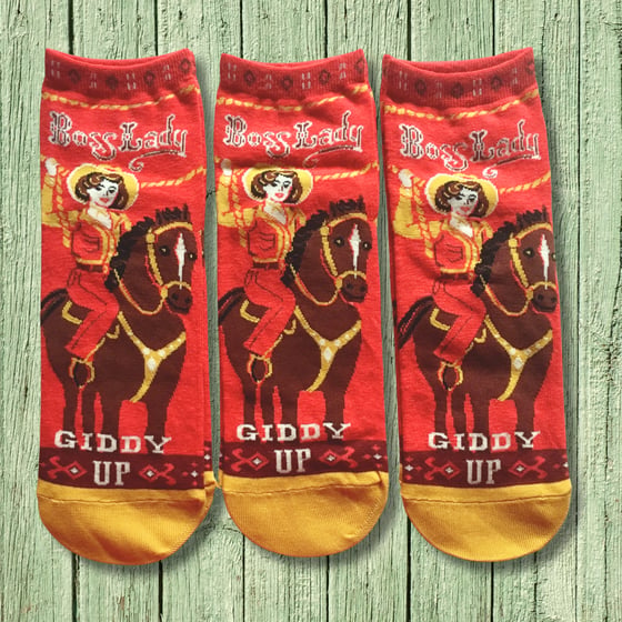 Image of Giddy Up Crew Socks