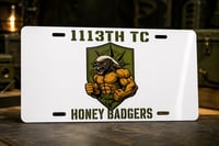 Honey Badgers Aluminum License Plate