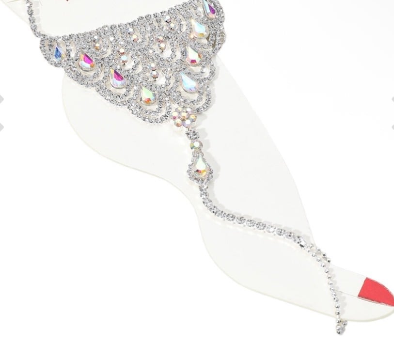 Image of MULTI STONE ANKLET BRACELET 