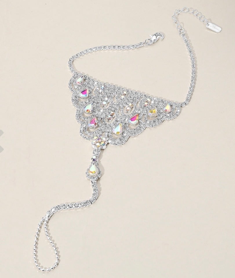 Image of MULTI STONE ANKLET BRACELET 