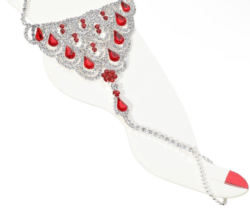 Image of MULTI STONE ANKLET BRACELET 