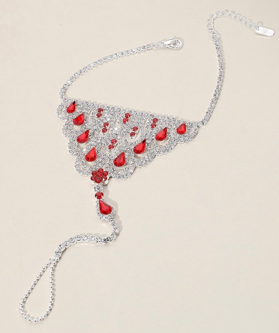 Image of MULTI STONE ANKLET BRACELET 