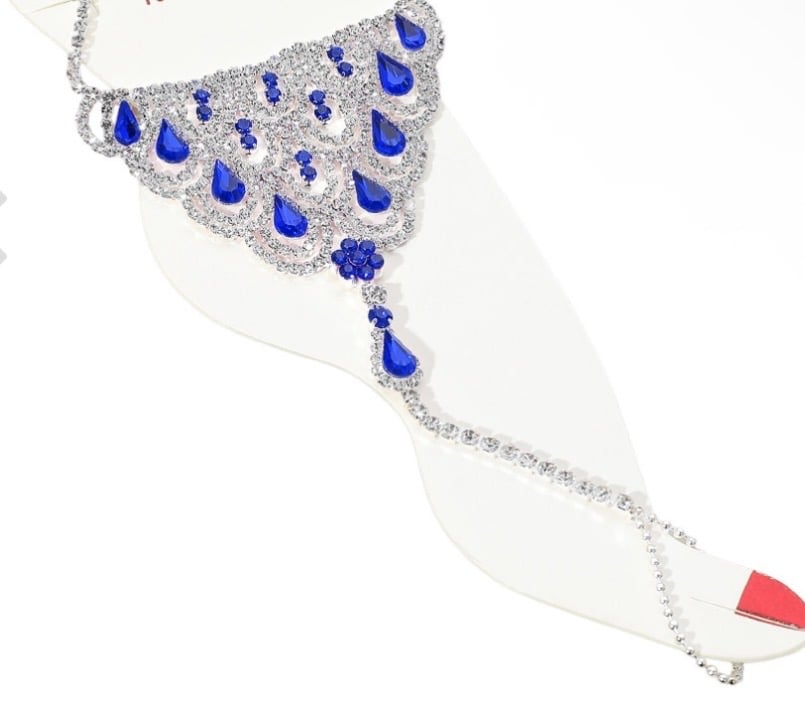 Image of MULTI STONE ANKLET BRACELET 