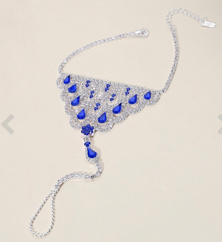 Image of MULTI STONE ANKLET BRACELET 
