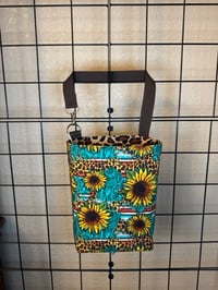 Sunflower Turquoise Car Trash Bag CTB040