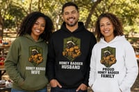 Image 1 of Honey Badgers Adult Family Hoodies