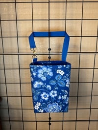 Blue Floral Car Trash Bag CTB045