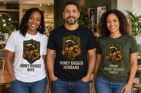 Image 1 of  Honey Badgers Adult Family T-Shirts