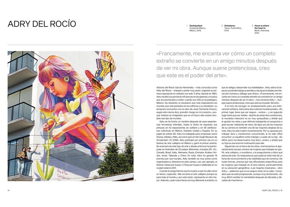 Image of STREET ART FIRMADO POR MUJERES 50 artistas contemporáneas del arte urbano, muralismo y grafiti