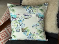 Image 3 of Caithness and Sutherland Toile de Jouy Cushion