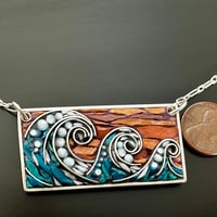 Image 3 of Waves of Portugal Pendant